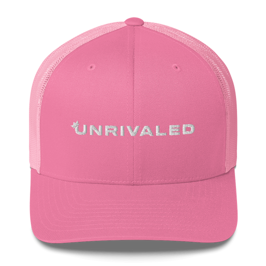 Unrivaled "Logo" Trucker Hat Pink