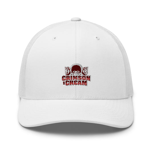 Crimson & Cream "Logo" Trucker Hat