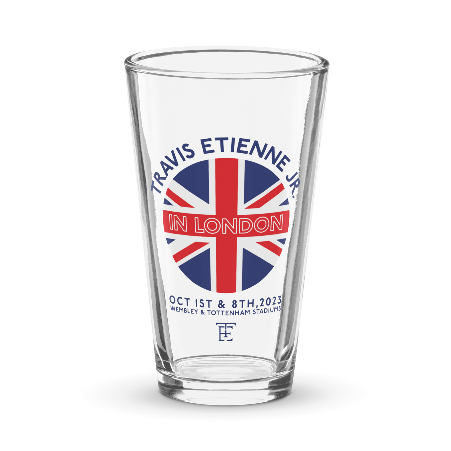 Travis Etienne Jr. "London Tour" Pint Glass