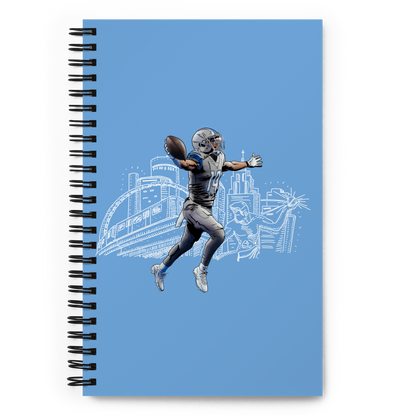 Amon-Ra St. Brown "Motor City" Spiral Notebook