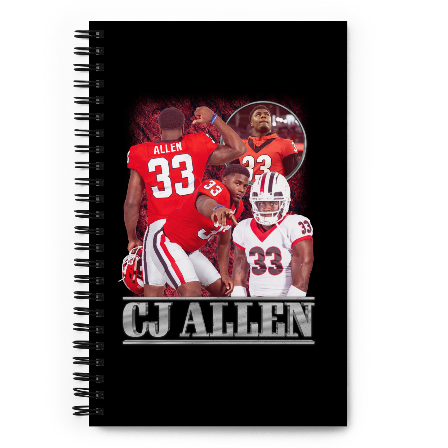 CJ Allen "Collage" Spiral Notebook