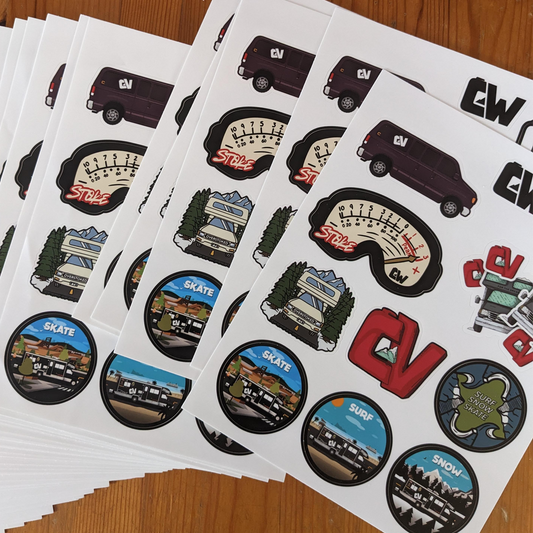 Casey Willax "GnarV" Sticker Sheet