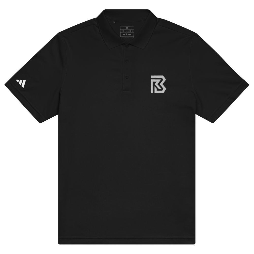 DJ Moore Logo Sport Polo Shirt Black