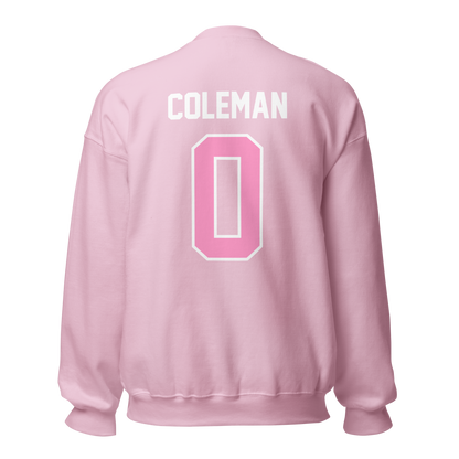 Keon Coleman "Breast Cancer Awareness Jersey" Sweatshirt