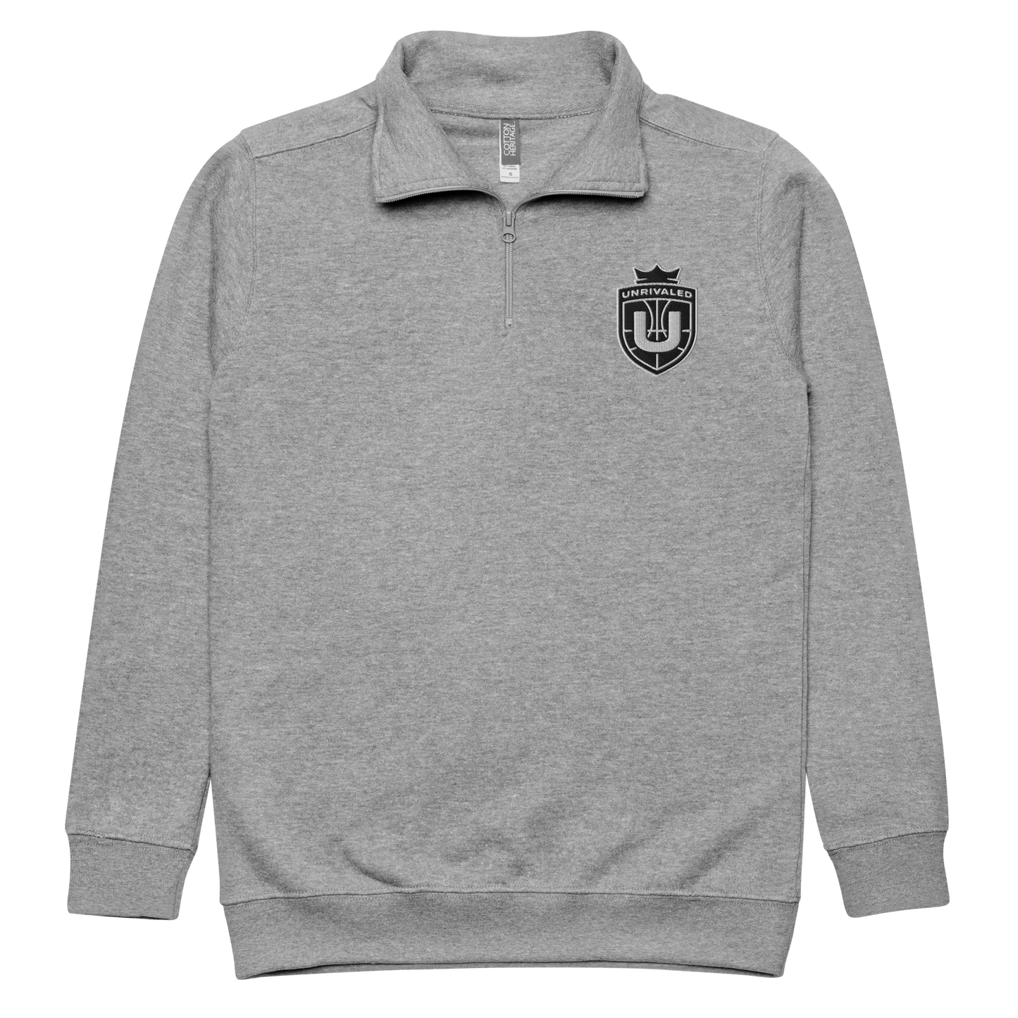 Unrivaled "Logo" Fleece Pullover Grey