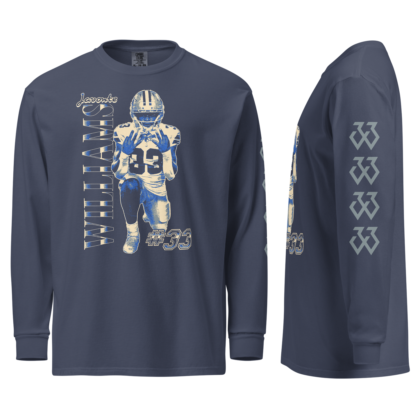 Javonte Williams "33" Long Sleeve Shirt