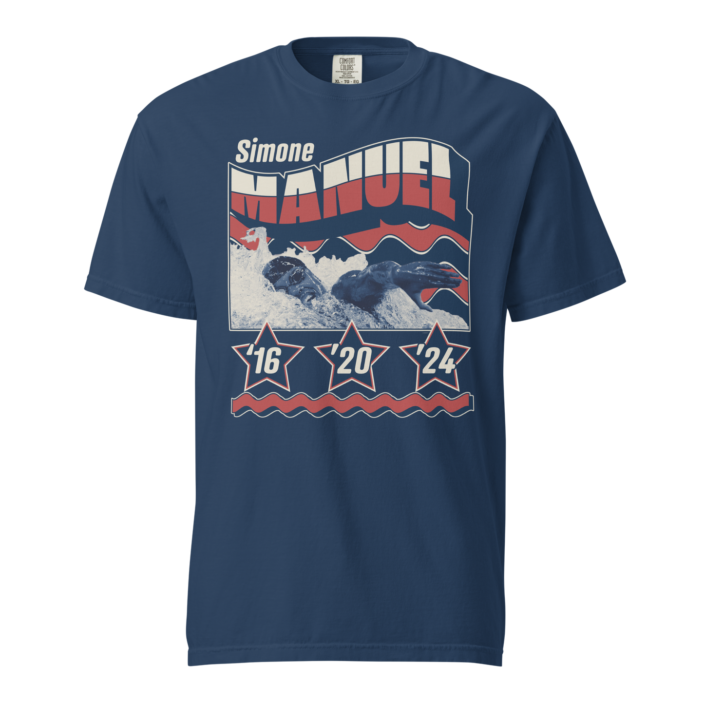 Simone Manuel "Retro" T-shirt Navy