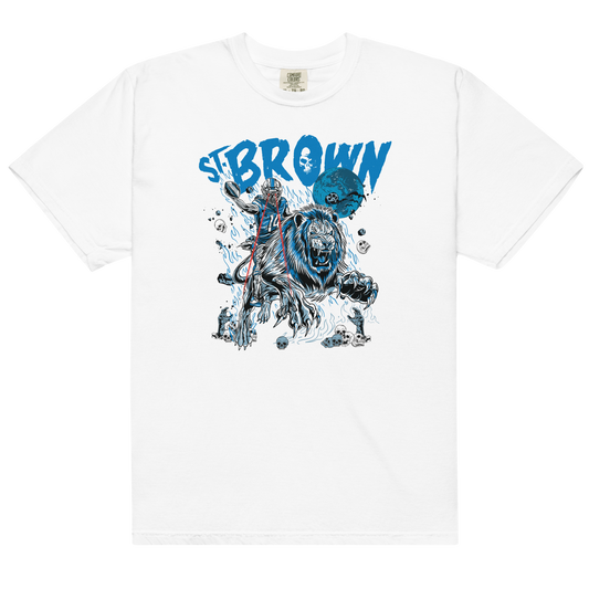 Amon-Ra St. Brown "Laser Lion" T-Shirt