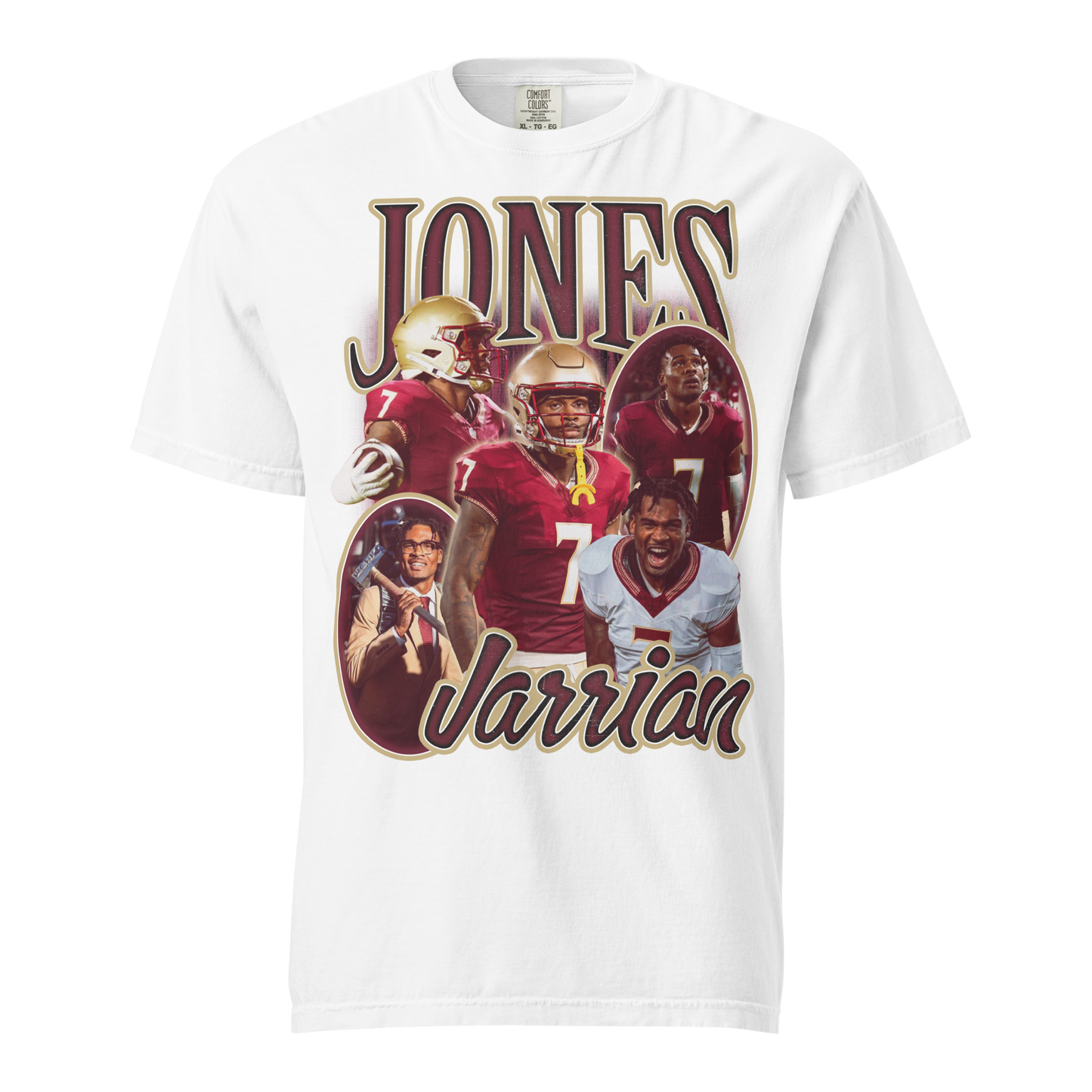 Jarrian Jones "Collage" White Shirt