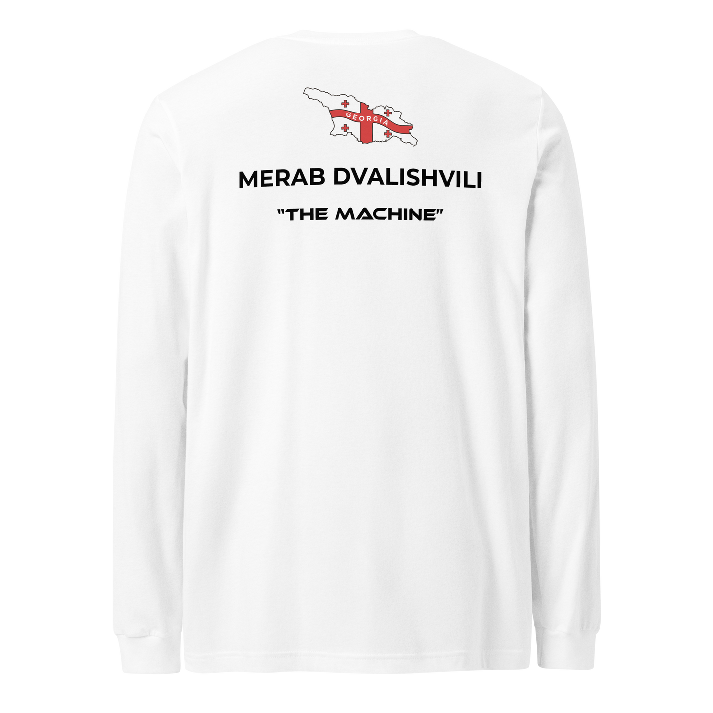 Merab Dvalishvili "Logo" Long Sleeve White