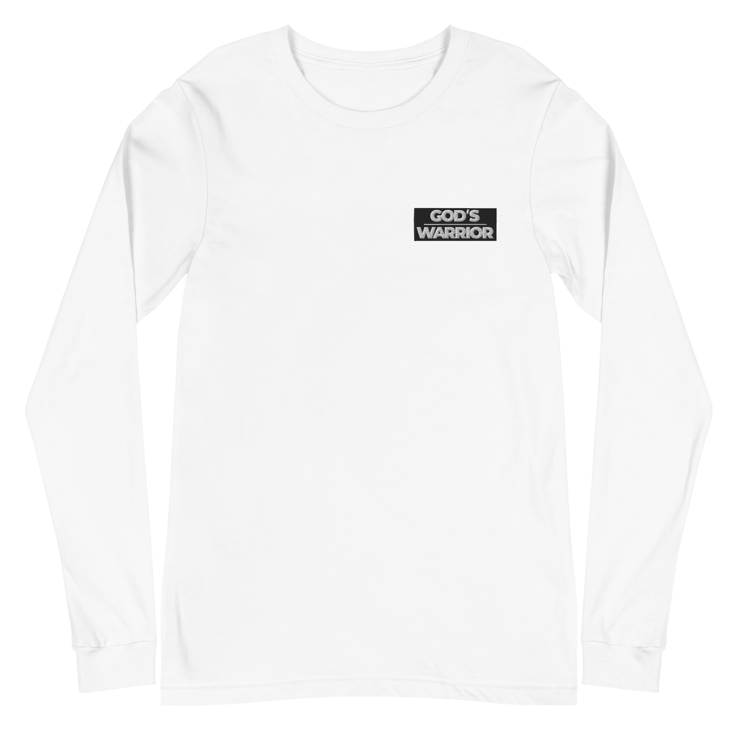 Jacob Phillips "God's Warrior" Embroidered Long Sleeve T-shirt