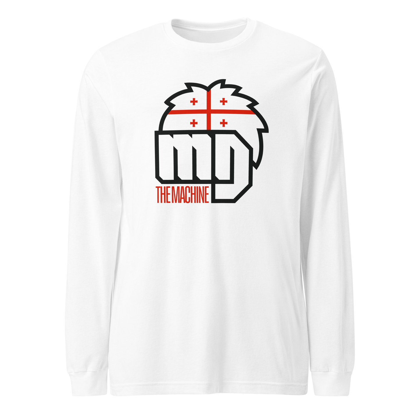 Merab Dvalishvili "Logo" Long Sleeve White