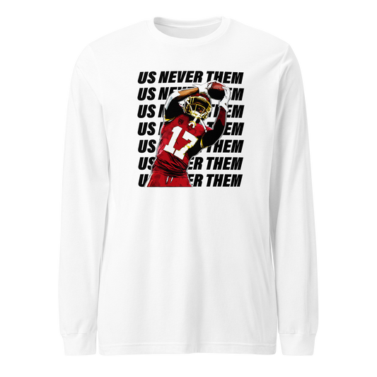 Terry McLaurin "Us Never Them Catch" Long Sleeve