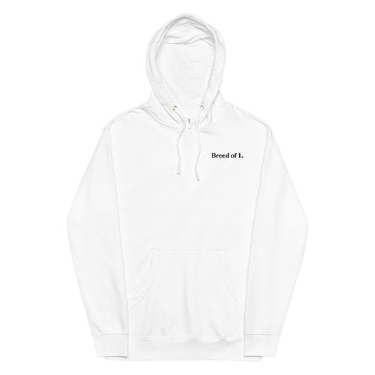 Jalen Hurts "Breed of 1" Embroidered Hoodie White