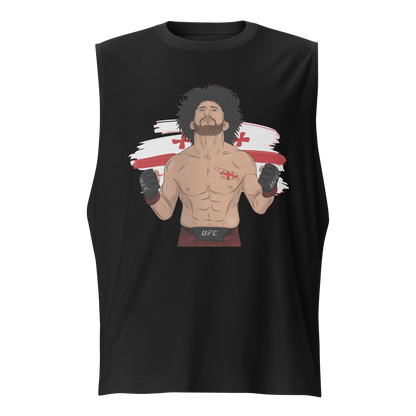 Merab Dvalishvili "Georgia" Muscle T-shirt Black