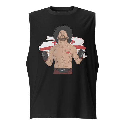 Merab Dvalishvili "Georgia" Muscle T-shirt Black