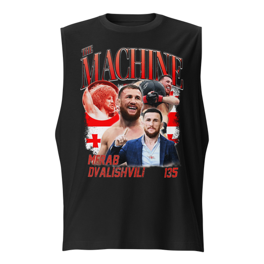 Merab Dvalishvili "Collage" Muscle T-Shirt Black