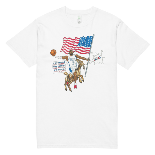Jones Bros "Le USA" Unisex T-shirt White
