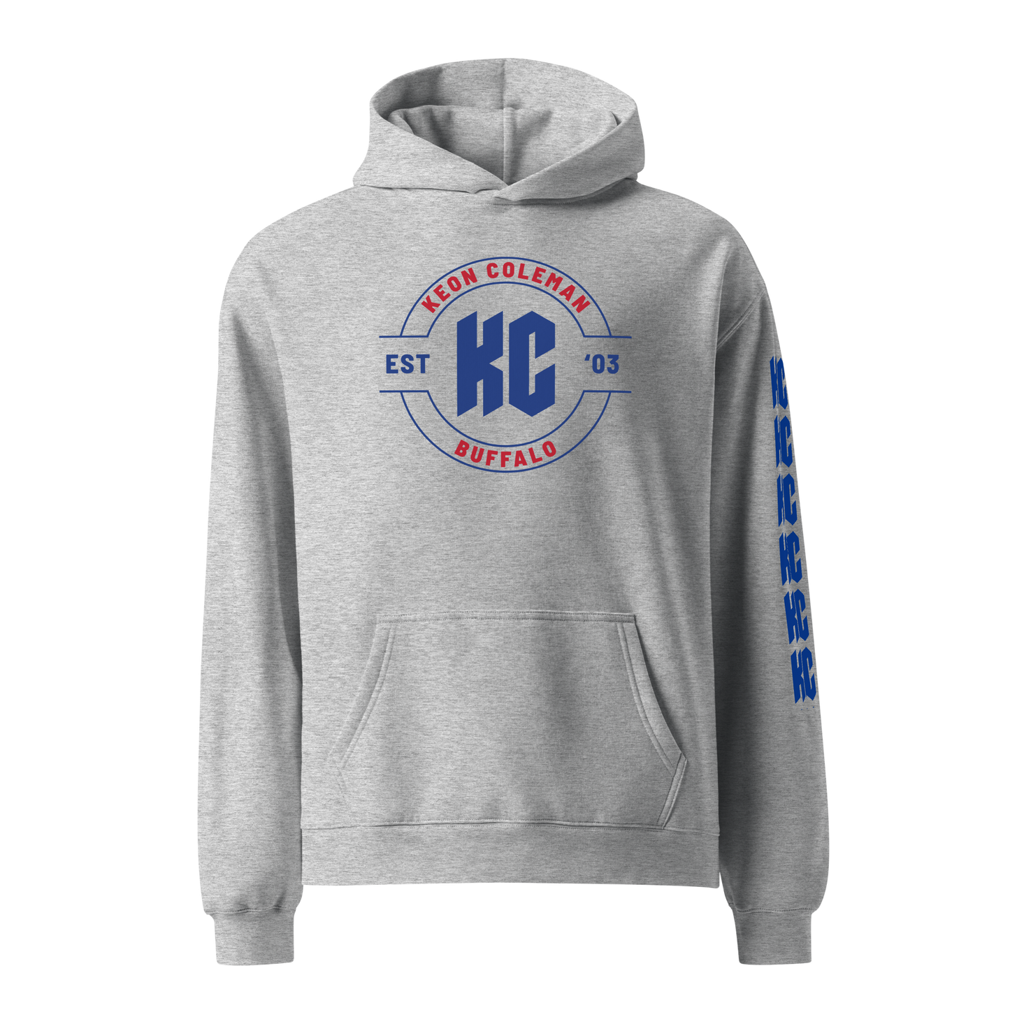 Keon Coleman "Official Logo" Hoodie Grey