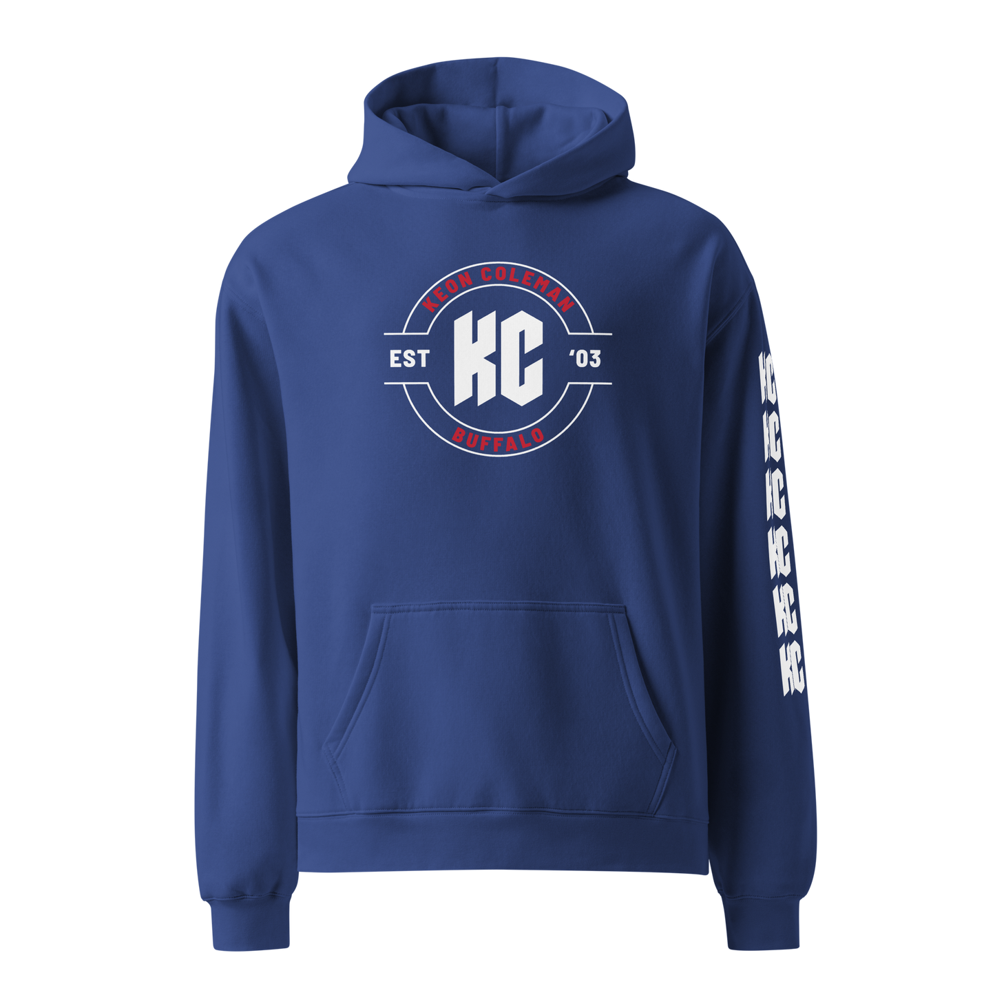 Keon Coleman "Official Logo" Hoodie Blue