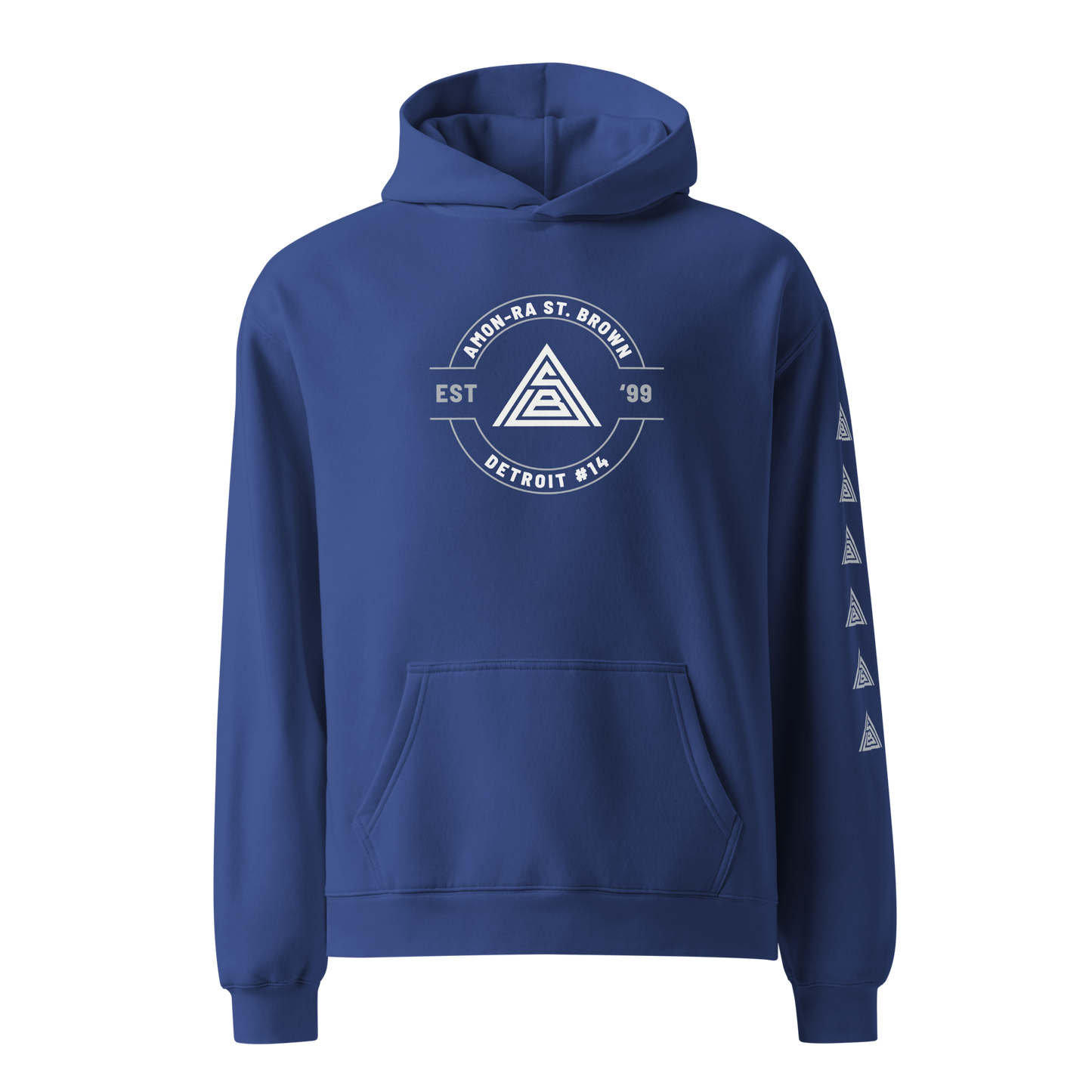 Amon-Ra St. Brown "Official Brand" Hoodie Blue