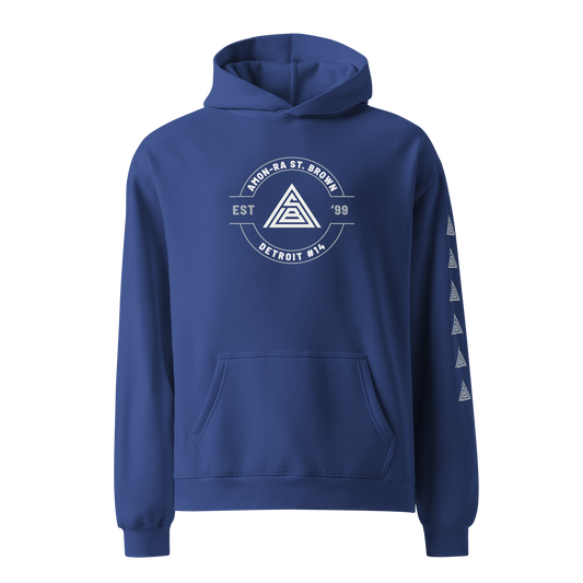 Amon-Ra St. Brown "Official Brand" Hoodie Blue