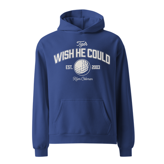 Keon Coleman "Tiger Wish He Could" Oversized Hoodie Blue