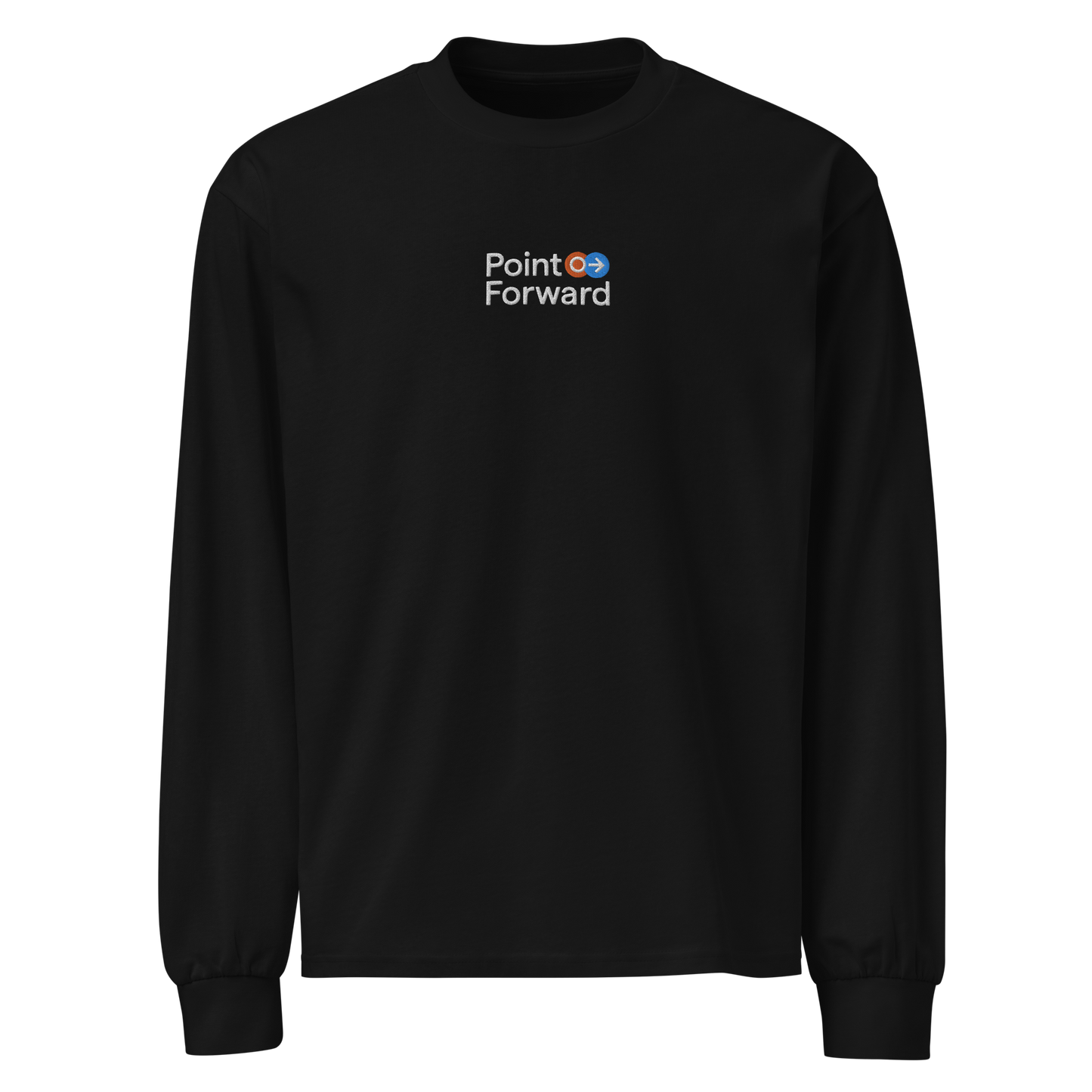 Point Forward "Logo" Embroidered Long Sleeve T-shirt