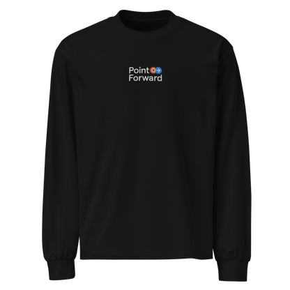 Point Forward "Logo" Embroidered Long Sleeve T-shirt