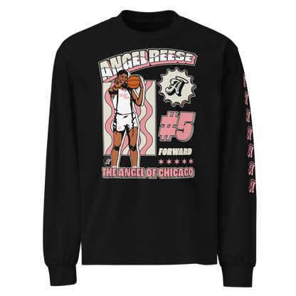 Angel Reese "Angel in Chicago" Heavyweight Long Sleeve Black