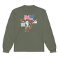 Jones Bros "Le USA" Long Sleeve Faded White