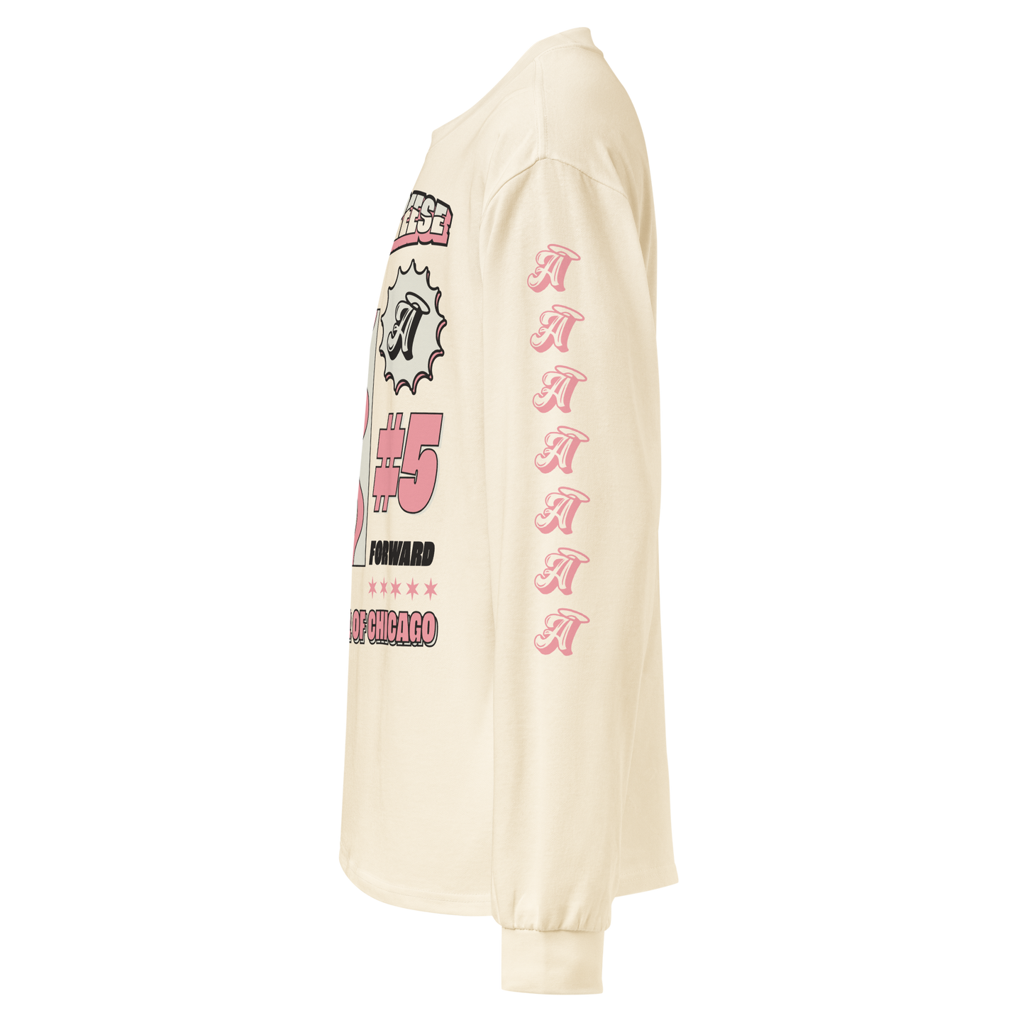 Angel Reese "Angel in Chicago" Heavyweight Long Sleeve Cream