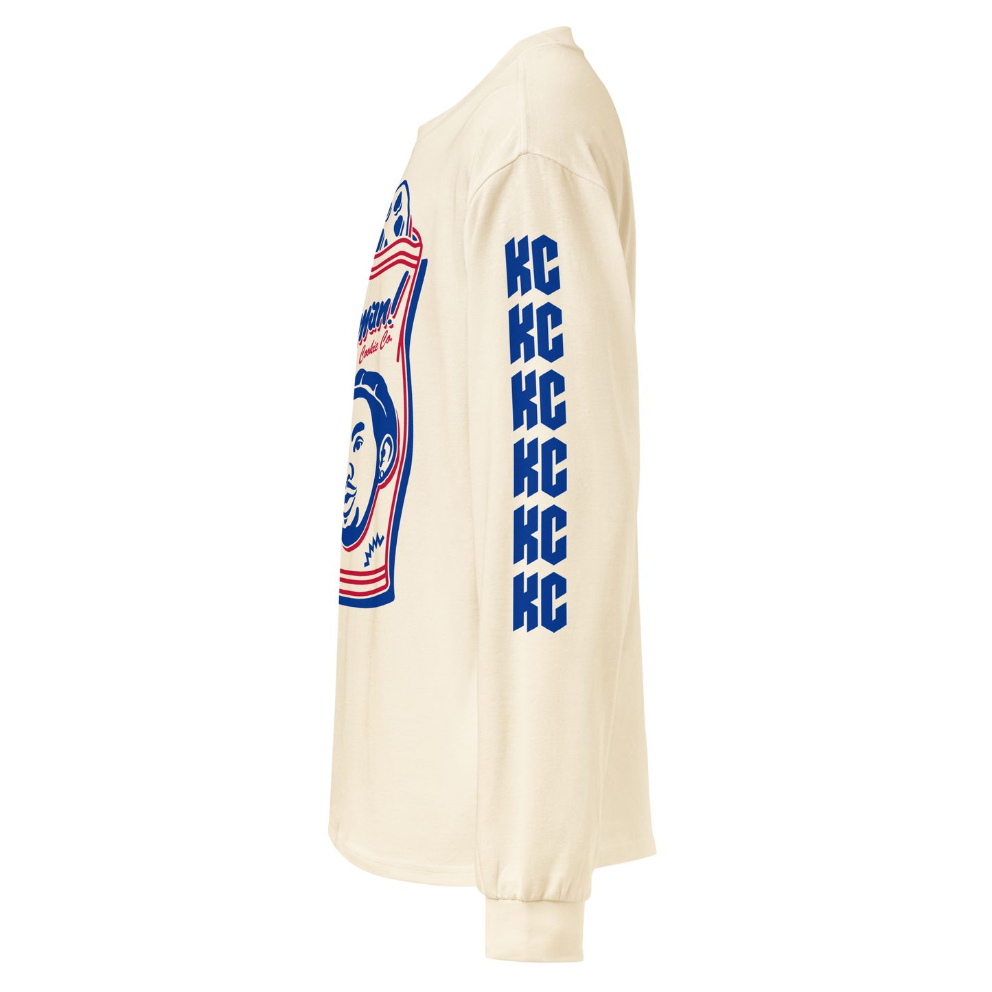 Keon Coleman "Cookie Co" Long Sleeve Faded White