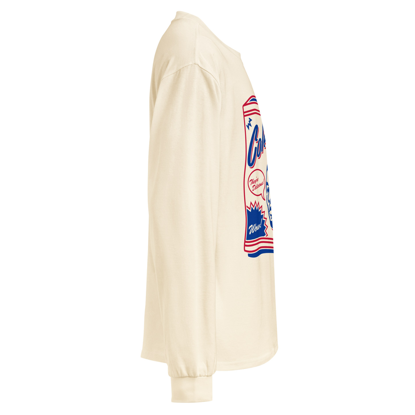 Keon Coleman "Cookie Co" Long Sleeve Faded White