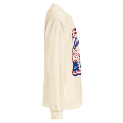 Keon Coleman "Cookie Co" Long Sleeve Faded White