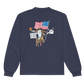 Jones Bros "Le USA" Long Sleeve Faded White