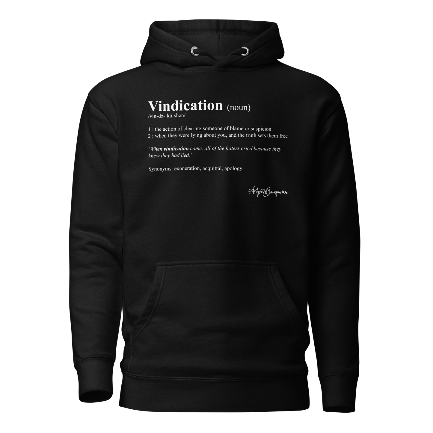 Alycia Baumgardner "Vindication" Hoodie