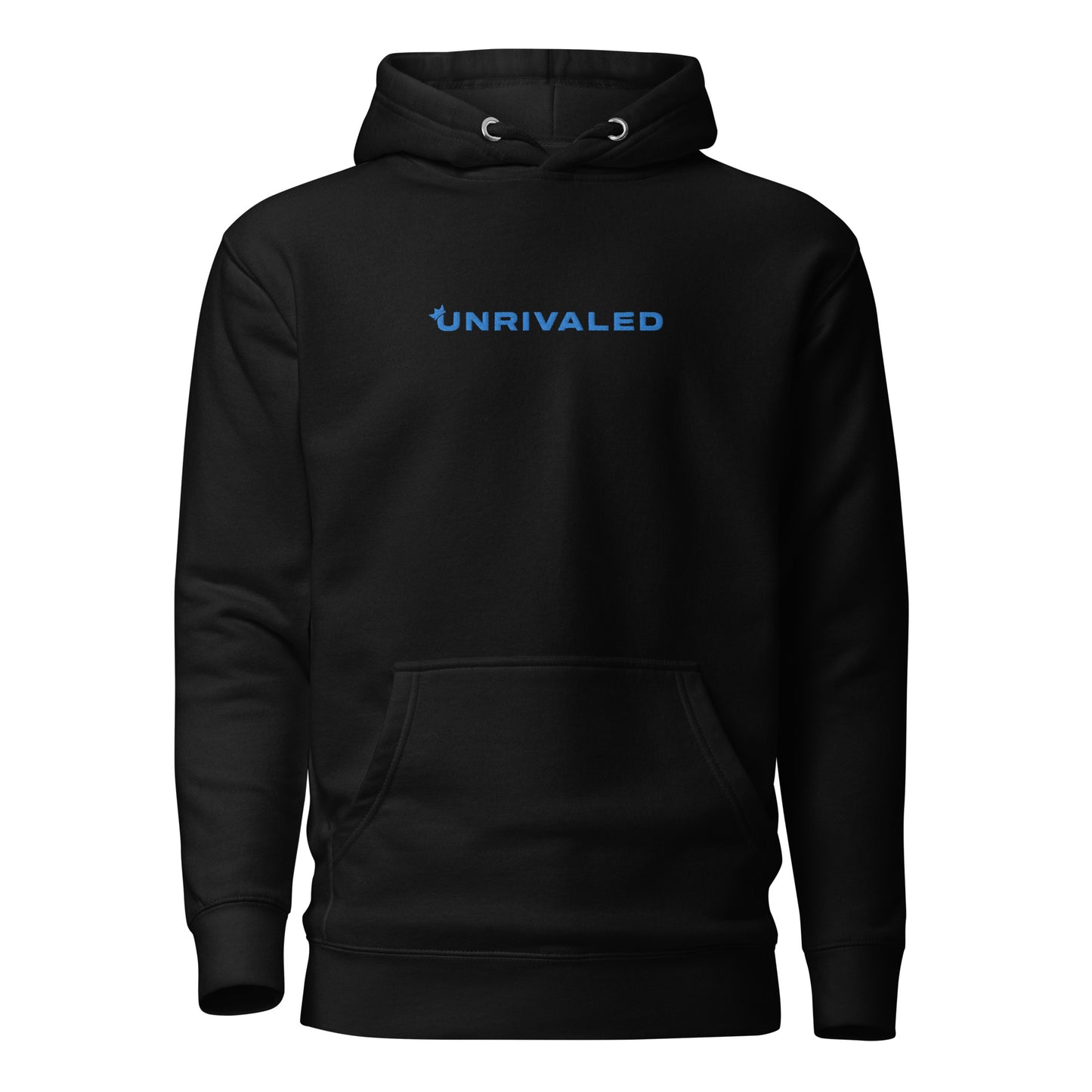 Unrivaled "Logo" Embroidered Hoodie Black