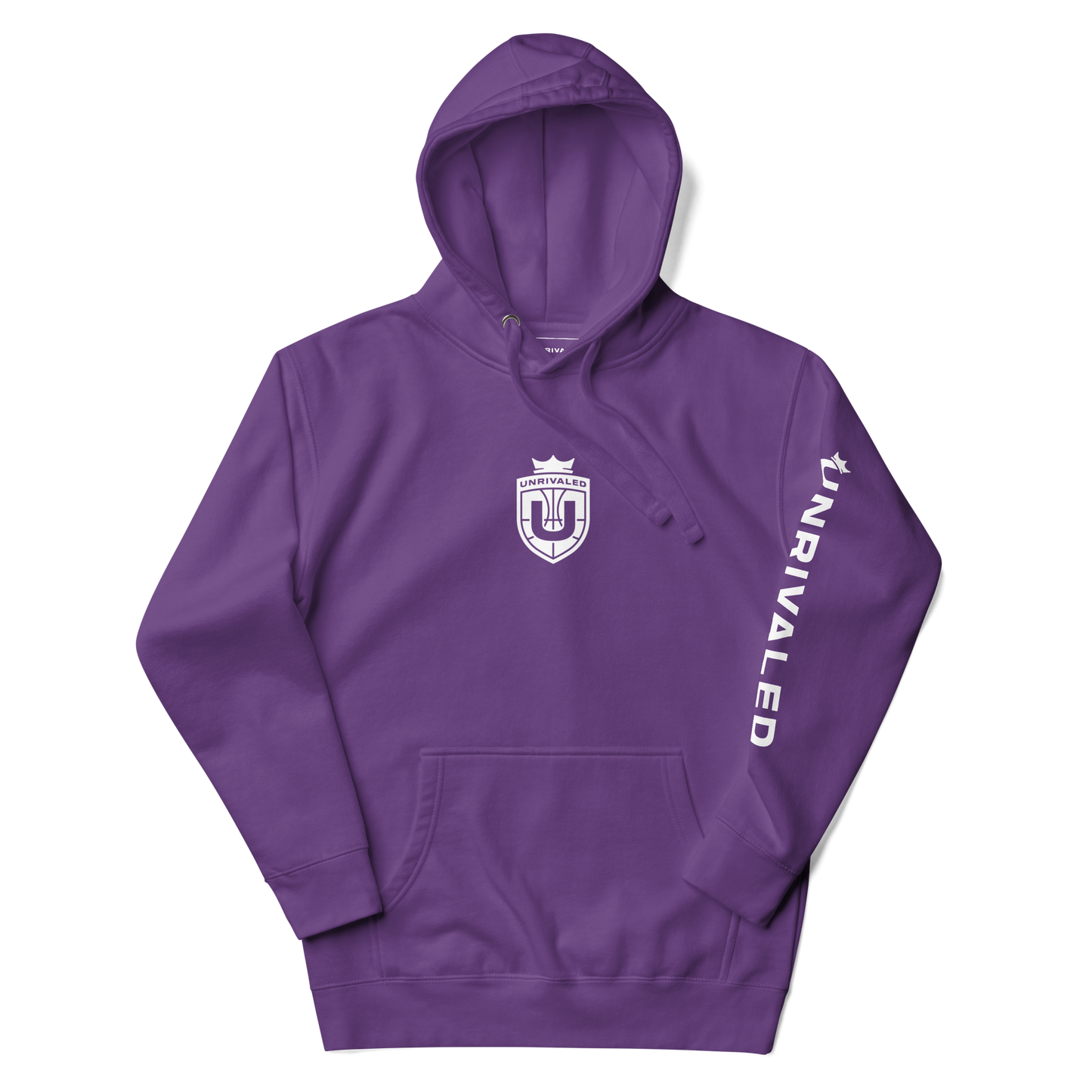Unrivaled "Logo" Sleeve Hoodie Purple