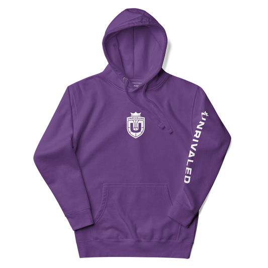 Unrivaled "Logo" Sleeve Hoodie Purple