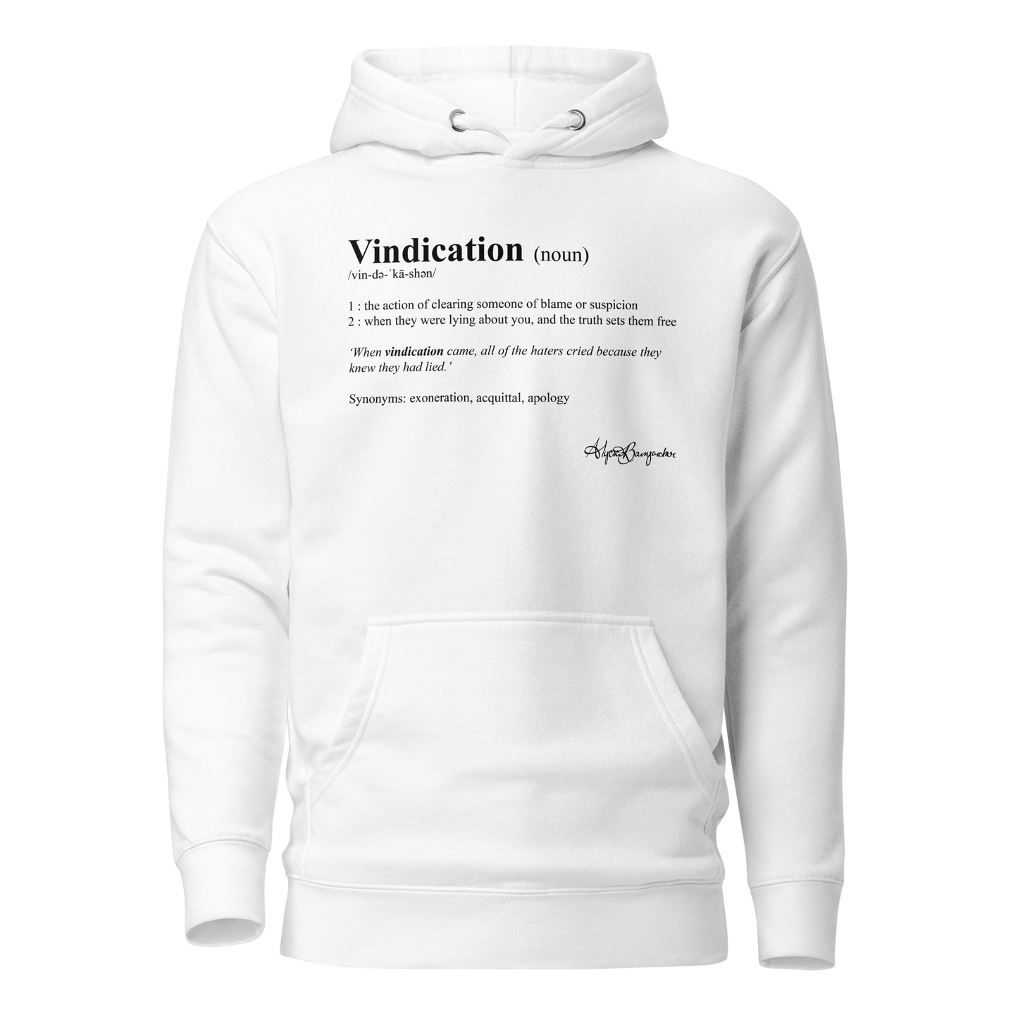 Alycia Baumgardner "Vindication" Hoodie