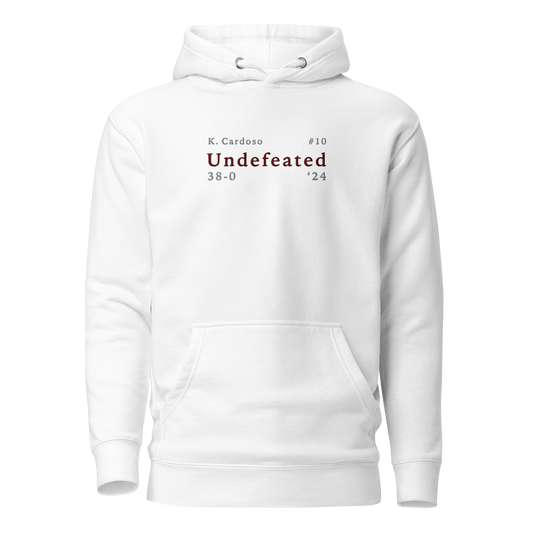 Kamilla Cardoso "Undefeated" Hoodie White