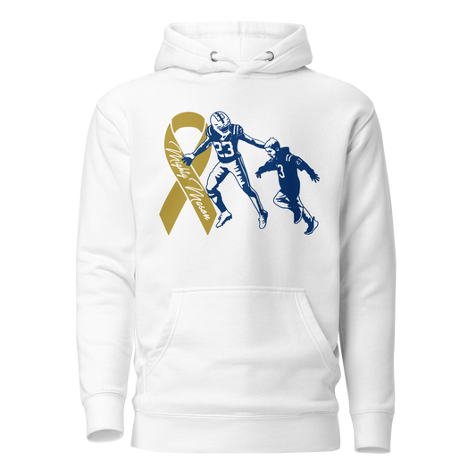 Kenny Moore II "Mighty Mason 2023" Hoodie White