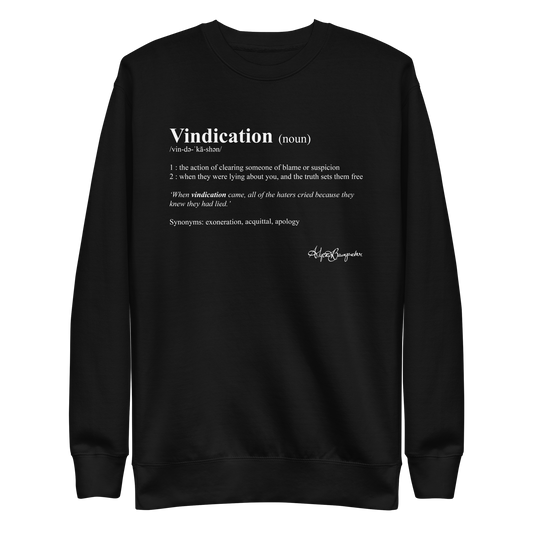 Alycia Baumgardner "Vindication" Sweatshirt