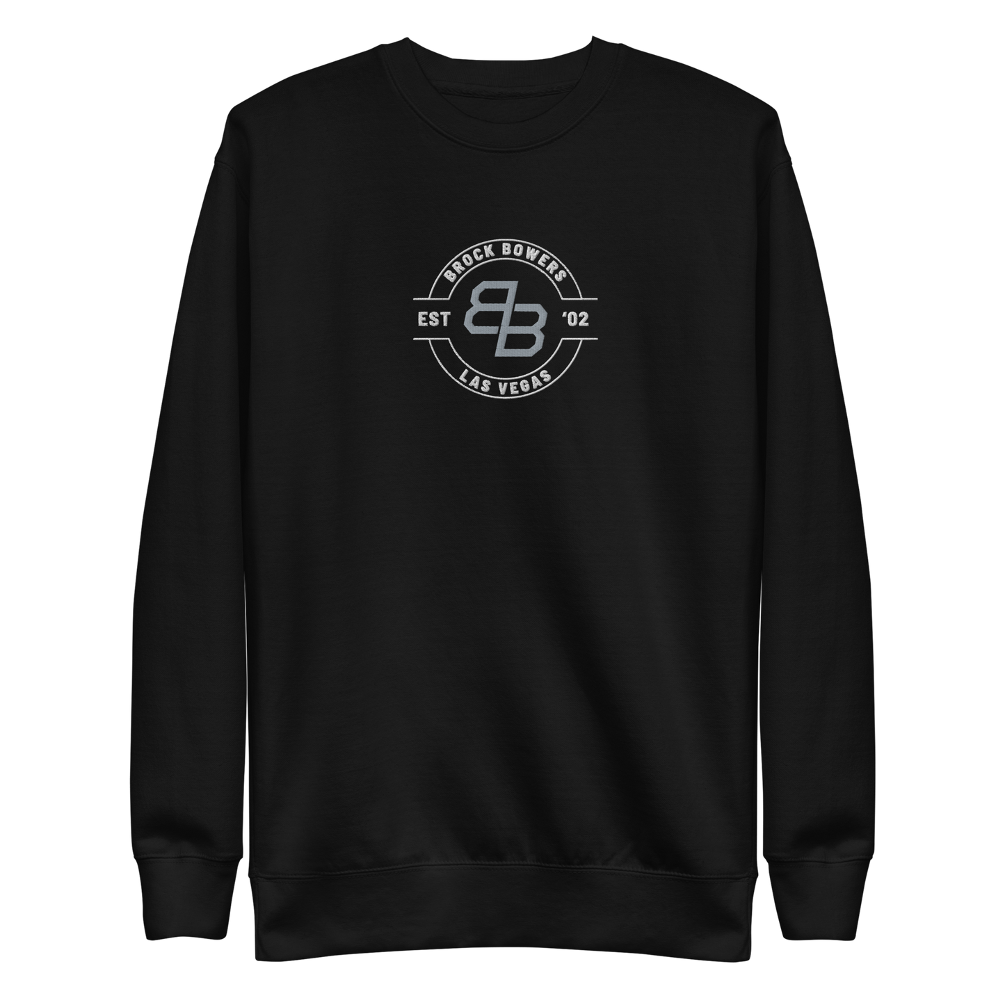 Brock Bowers “Logo Badge” Embroidered Sweatshirt
