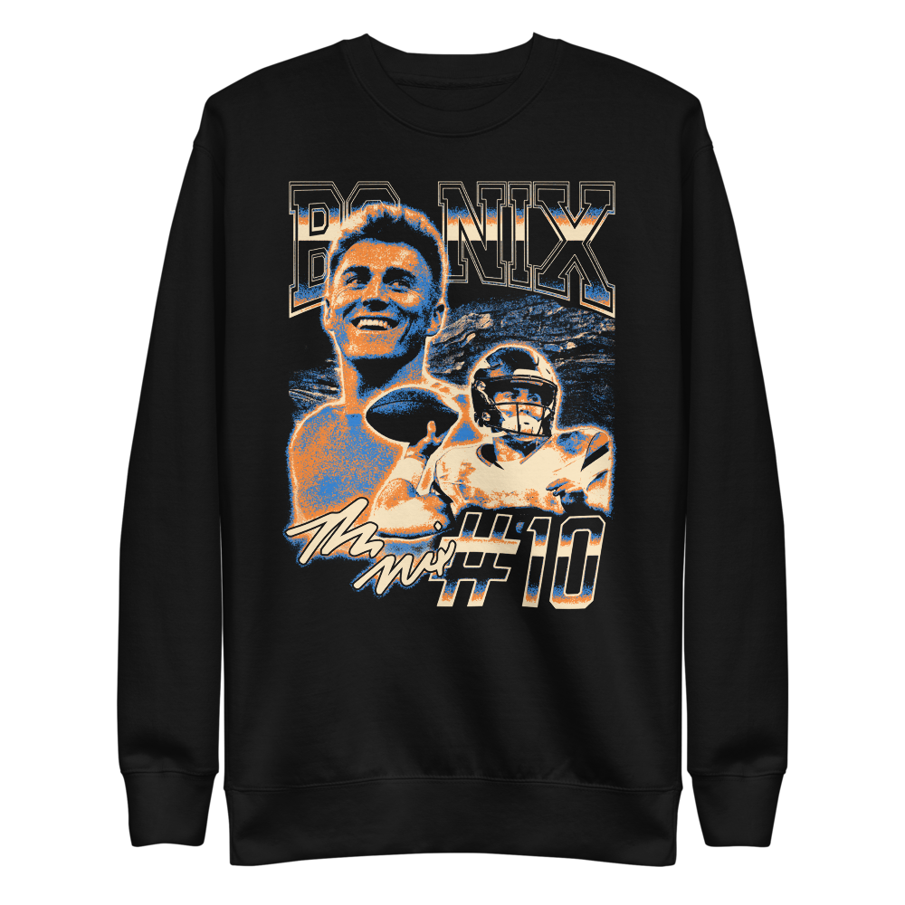 Bo Nix Vintage Sweatshirt Black