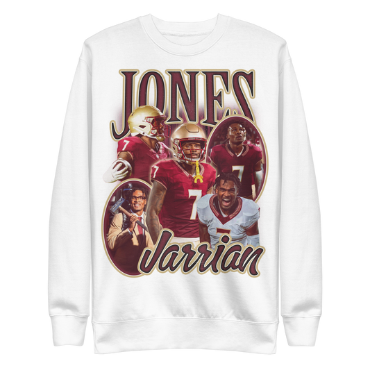 Jarrian Jones "Collage" White Sweatshirt