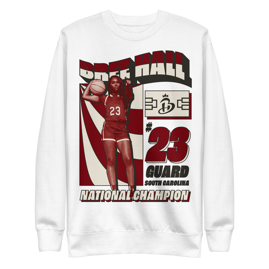 Bree Hall "National Champion" Sweatshirt White