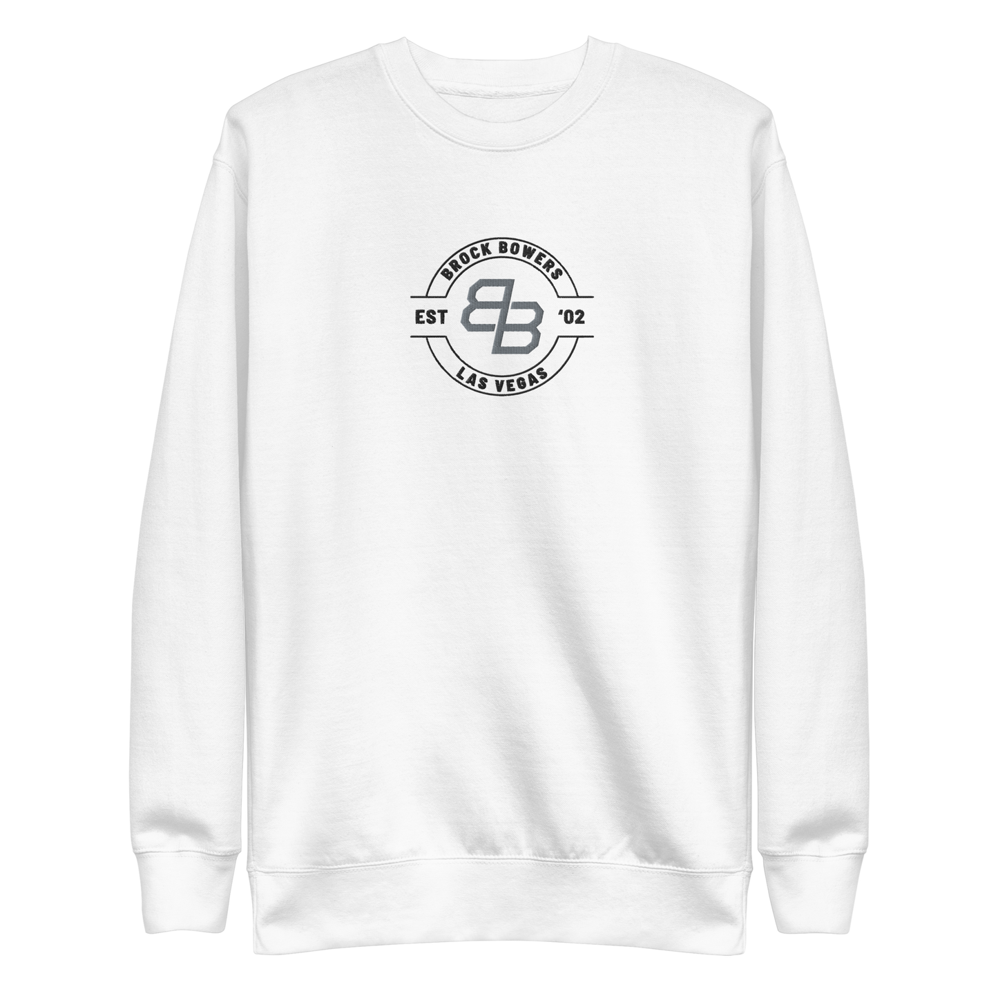Brock Bowers “Logo Badge” Embroidered Sweatshirt