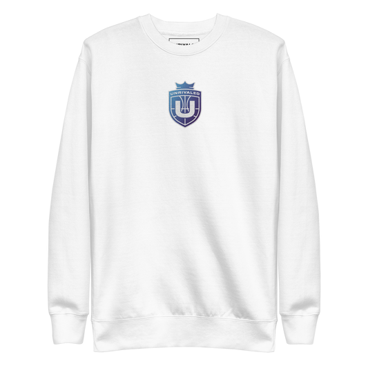 Unrivaled "Logo" Embroidered Sweatshirt White